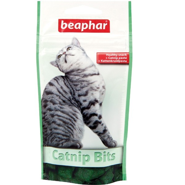 BEAPHAR CATNIP BITS kaķu gardums ar kaķumētru 35g N75
